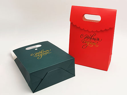 Paper Bag With Gold Stamping Logo