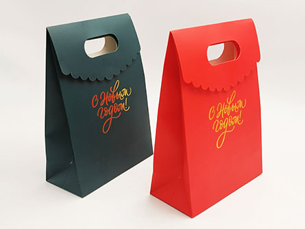 Paper Bag With Gold Stamping Logo