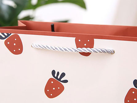 Cartoon Strawberry Paper Bag