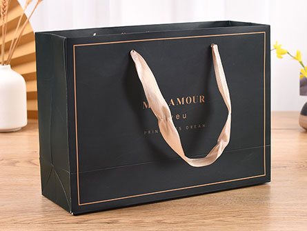 Black Shopping Paper Bag 