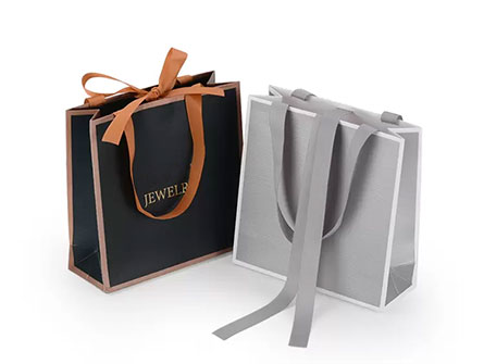 Ribbon Handle Boutique Jewelry Gift Bags