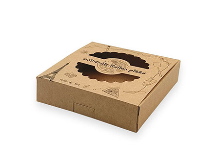 Custom Printed Takeaway Brown Pizza Box