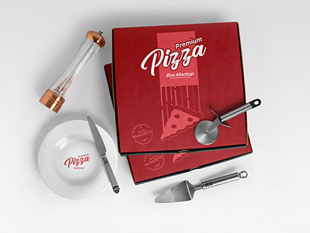 Printed Paper Pizza Boxes