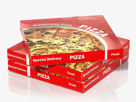 Printed Paper Pizza Boxes