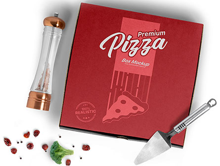 Printed Paper Pizza Boxes