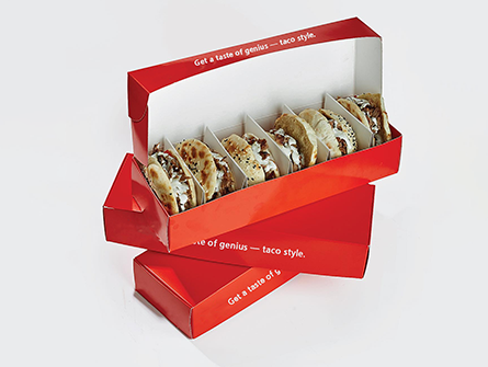 Paper Box Tacos With Dividers