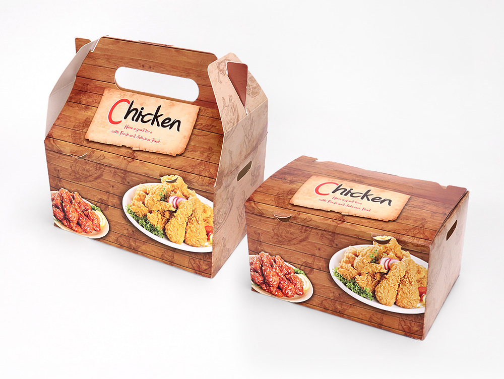 Take Out With Handle Paper Box