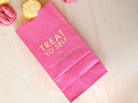 Kraft Food Packaging Paper Popcorn Bag