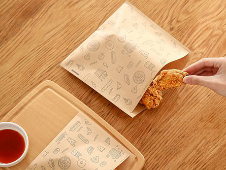 Greaseproof Flat Food Paper Bag