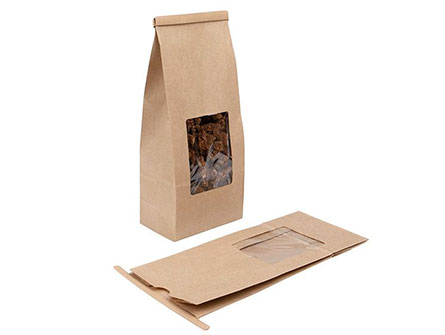 Brown Kraft Paper Bag With Window 