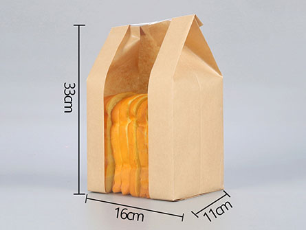 Bread Packaging Kraft Paper Bag