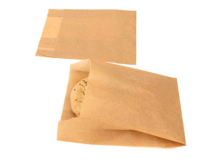 Kraft Paper Bread Packaging Bag For Food