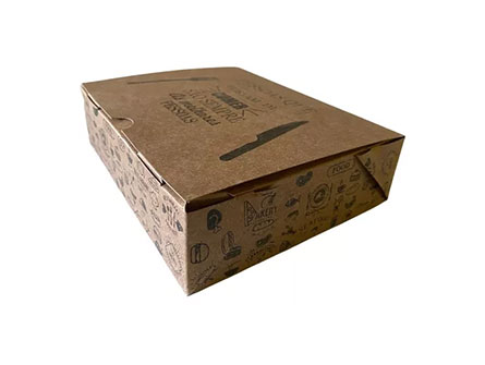 Disposable Brown Kraft Paper Lunch Box