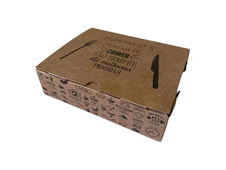 Disposable Brown Kraft Paper Lunch Box