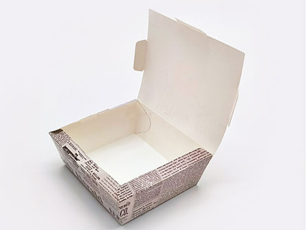 White Craft Paper Meal Box Lunch