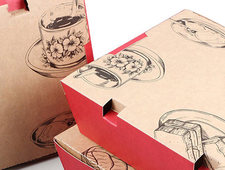 Disposable Kraft Paper Food Box